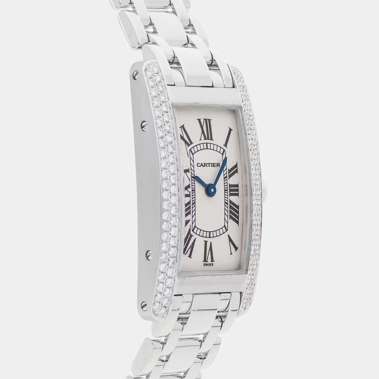 Pre Owned Pre-Owned Cartier Tank Americaine WB7018L1 28mm x 19mm