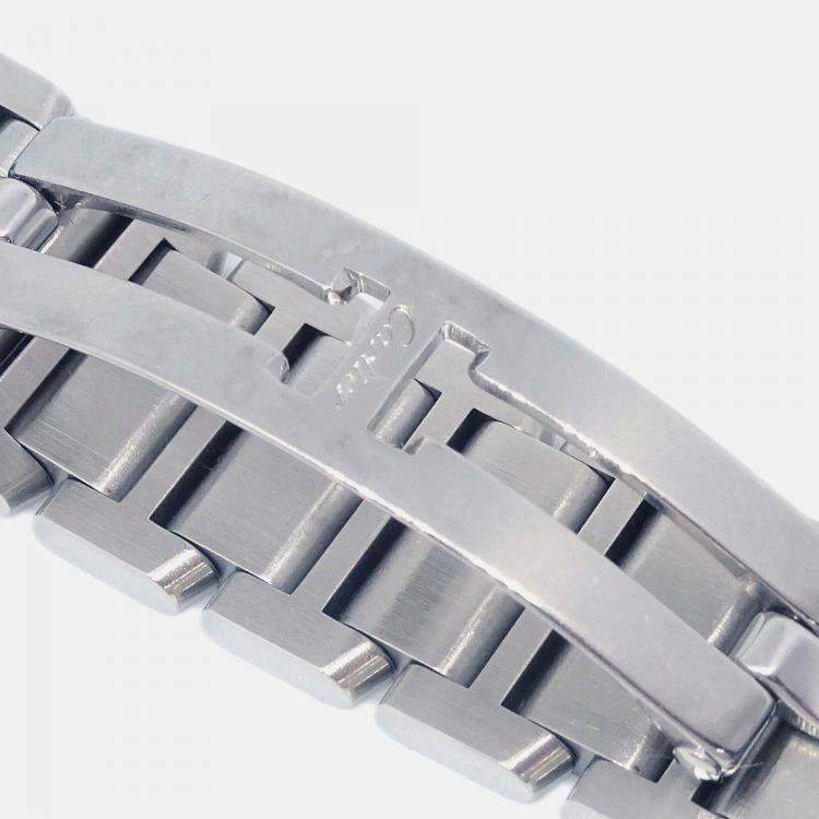 Pre Owned Cartier Tank Francaise W51030Q3 Quartz Pink Stainless Steel Women's Wristwatch 20 mm