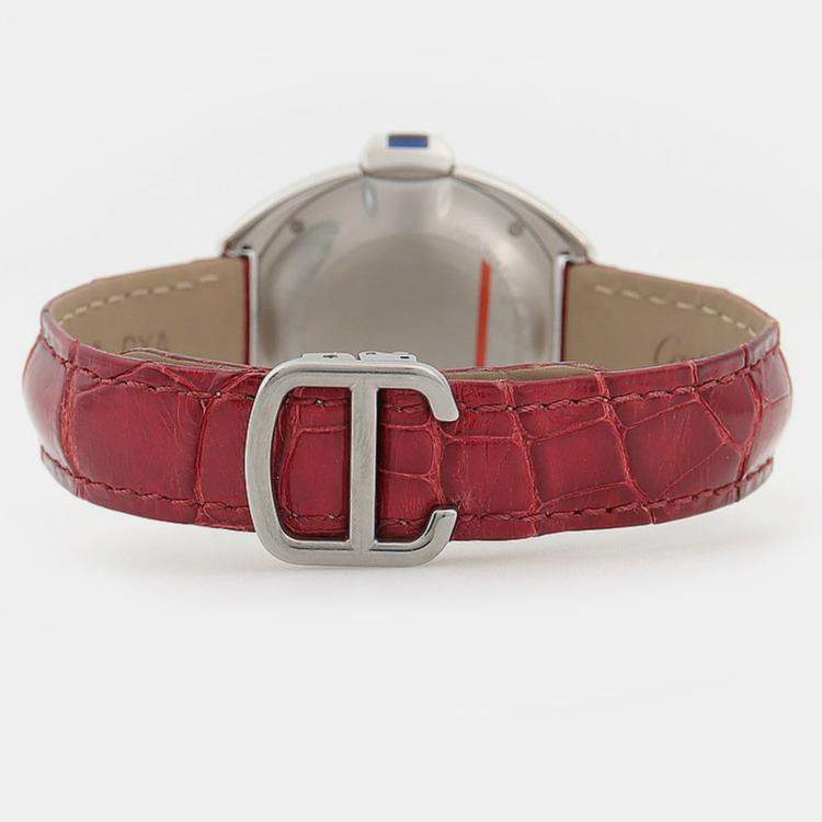 Pre Owned Cartier Cle de Cartier WSCL0016 Automatic Silver Dial Stainless Steel Women's Wristwatch 31mm