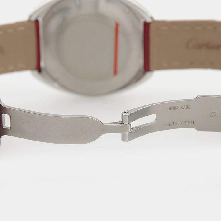 Pre Owned Cartier Cle de Cartier WSCL0016 Automatic Silver Dial Stainless Steel Women's Wristwatch 31mm