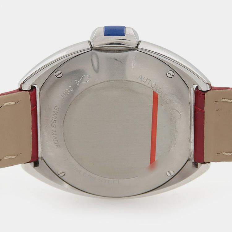 Pre Owned Cartier Cle de Cartier WSCL0016 Automatic Silver Dial Stainless Steel Women's Wristwatch 31mm