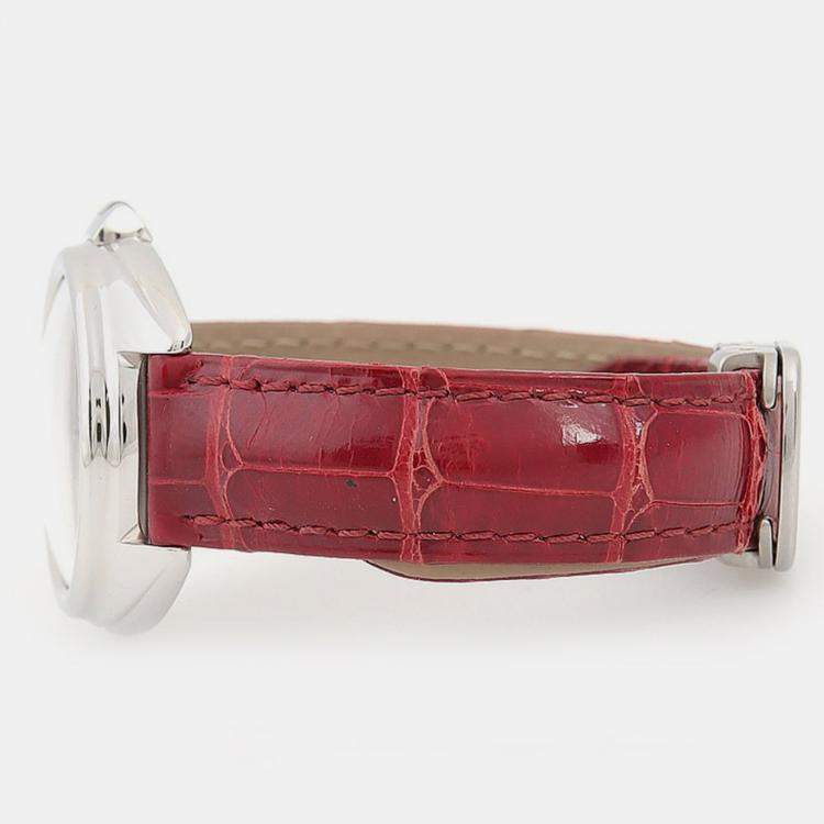 Pre Owned Cartier Cle de Cartier WSCL0016 Automatic Silver Dial Stainless Steel Women's Wristwatch 35mm