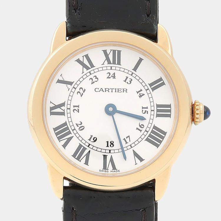 Pre Owned Cartier Ronde Solo W6700355 Quartz Stainless Steel Women's Wristwatch 29.5 mm