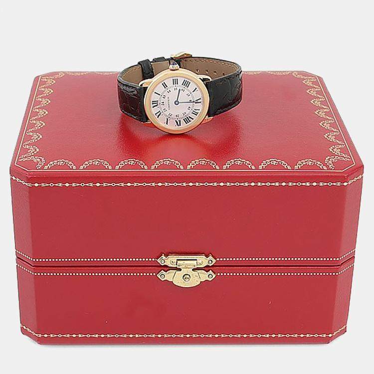 Pre Owned Cartier Ronde Solo W6700355 Quartz Stainless Steel Women's Wristwatch 29.5 mm
