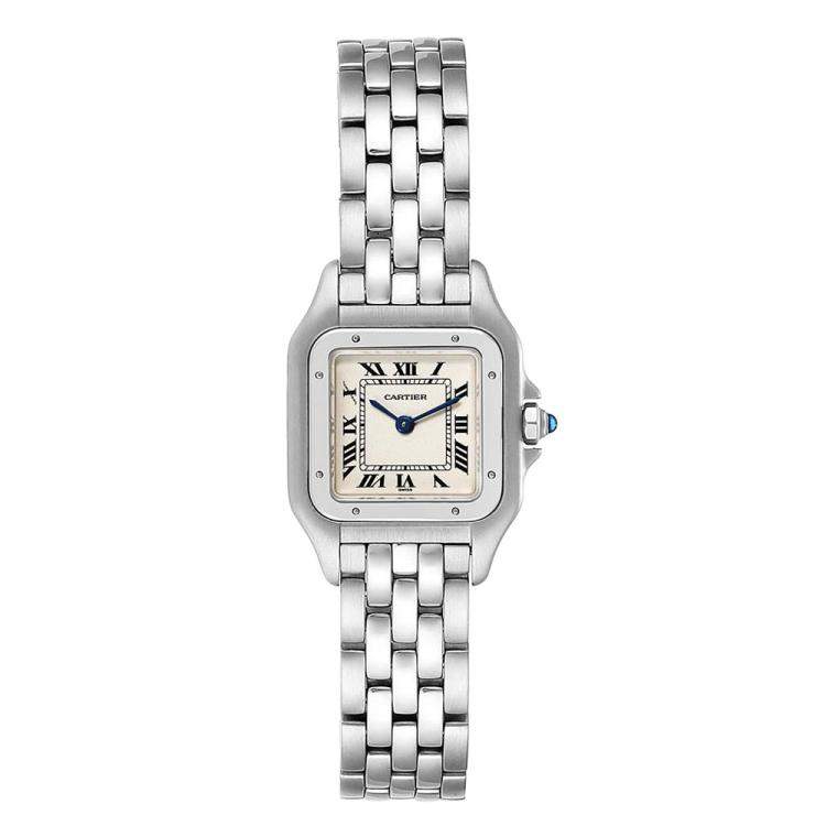 Cartier Silver Stainless Steel Panthere W25033P5 Women s