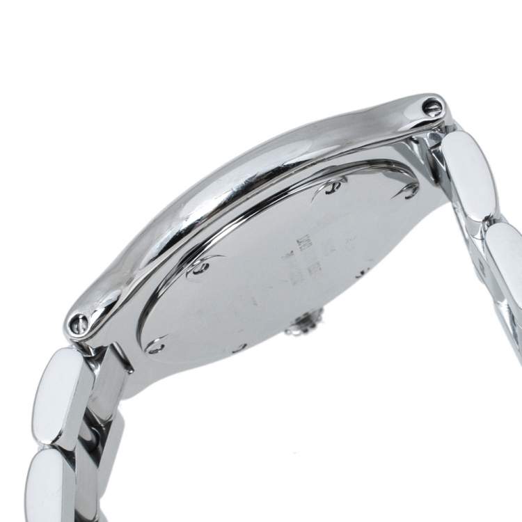 Pre Owned Cartier Silver Stainless Steel Must De Cartier 21 Women's Wristwatch 31 mm