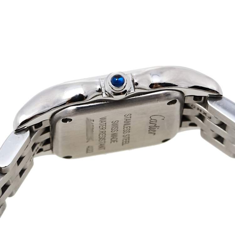 Pre Owned Cartier Silver Stainless Steel Panthere De Cartier CRWSPN0006 Women's Wristwatch 22 mm