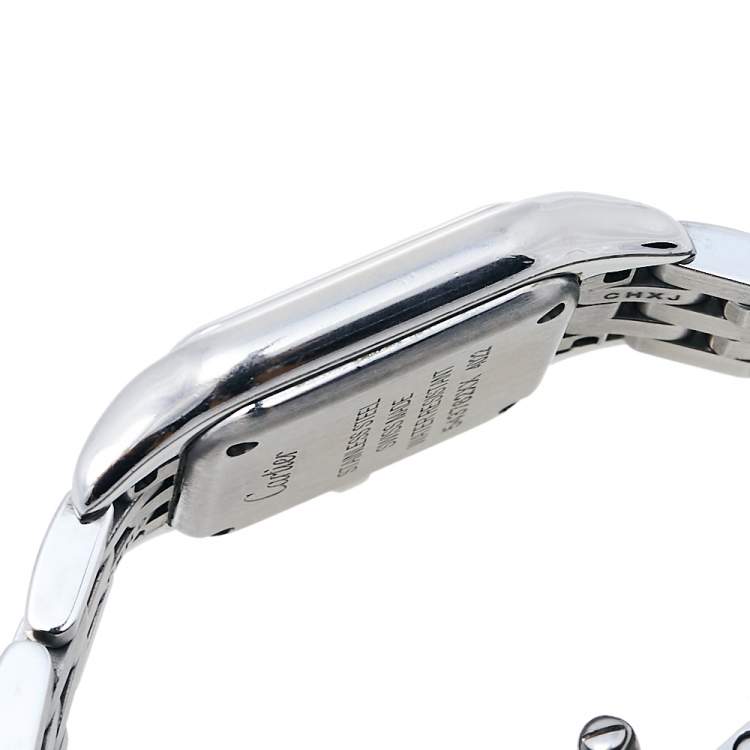 Pre Owned Cartier Silver Stainless Steel Panthere De Cartier CRWSPN0006 Women's Wristwatch 22 mm