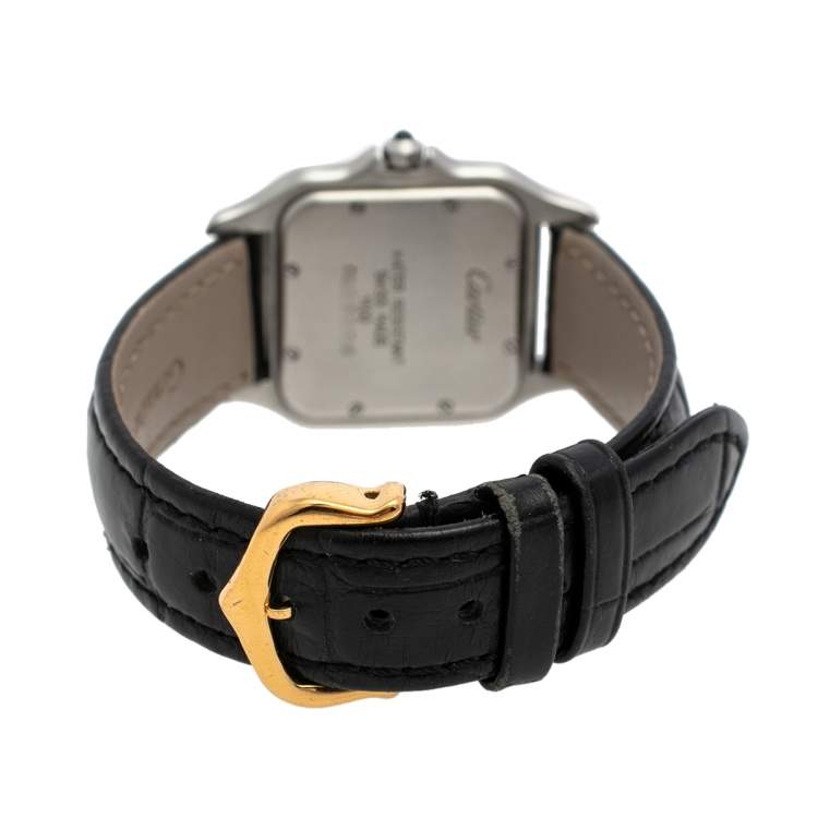 Pre Owned Cartier 18K Yellow Gold & Stainless Steel Panthere 1100 Women's Wristwatch 27 mm