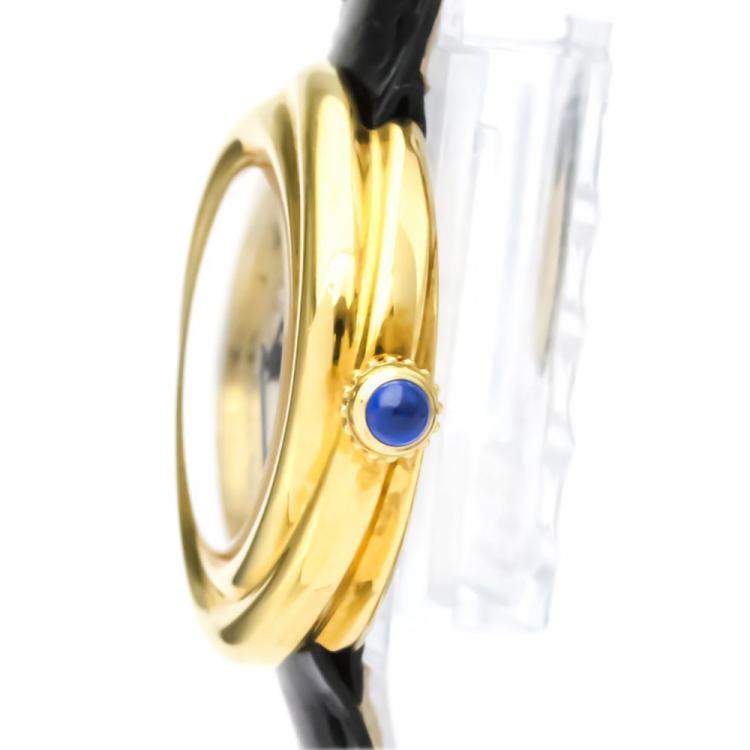 Pre Owned Cartier Silver Gold Plated Stainless Steel Must Trinity Vermeil W1010644 Quartz Women's Wristwatch 26 MM