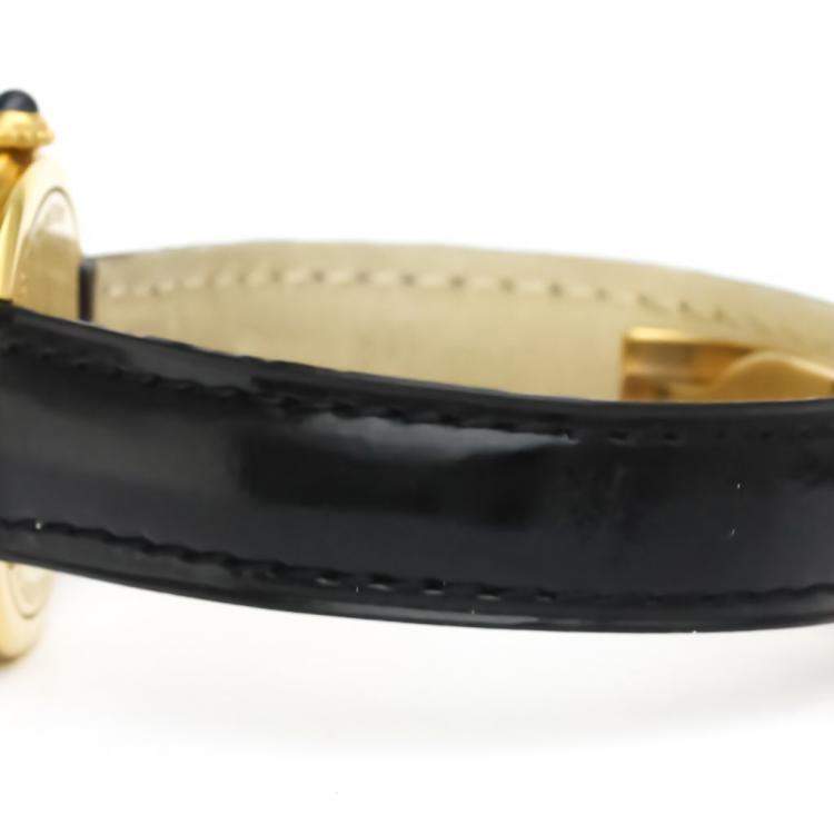 Pre Owned Cartier Silver Gold Plated Stainless Steel Must Trinity Vermeil W1010644 Quartz Women's Wristwatch 26 MM