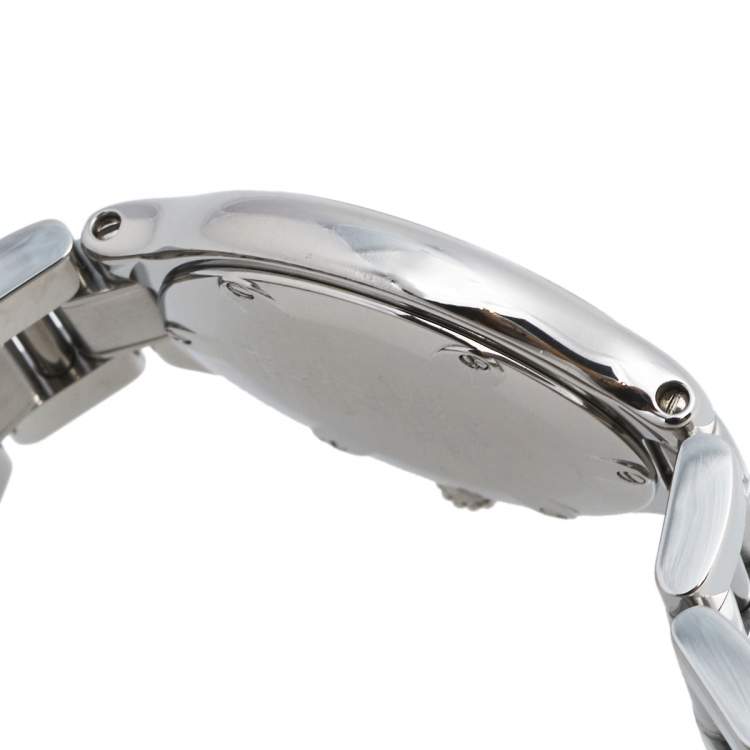 مملوكة مسبقًا Cartier Silver Stainless Steel Must De Cartier 21 1340 Women's Wristwatch 28 mm