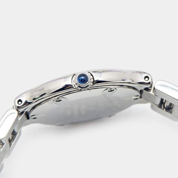 Pre Owned Cartier Silver Stainless Steel Must de Cartier 21 1340 Women's Wristwatch 28 mm