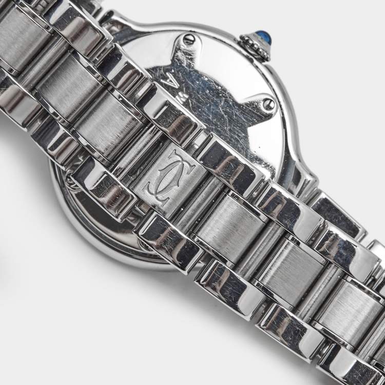 Pre Owned Cartier Silver Stainless Steel Must de Cartier 21 1340 Women's Wristwatch 28 mm