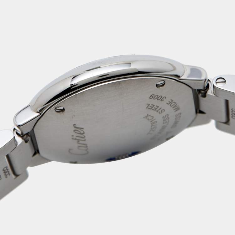 Pre Owned Carier Silver Stainless Steel Ballon Bleu W69010Z4 Women's Wristwatch 28 mm