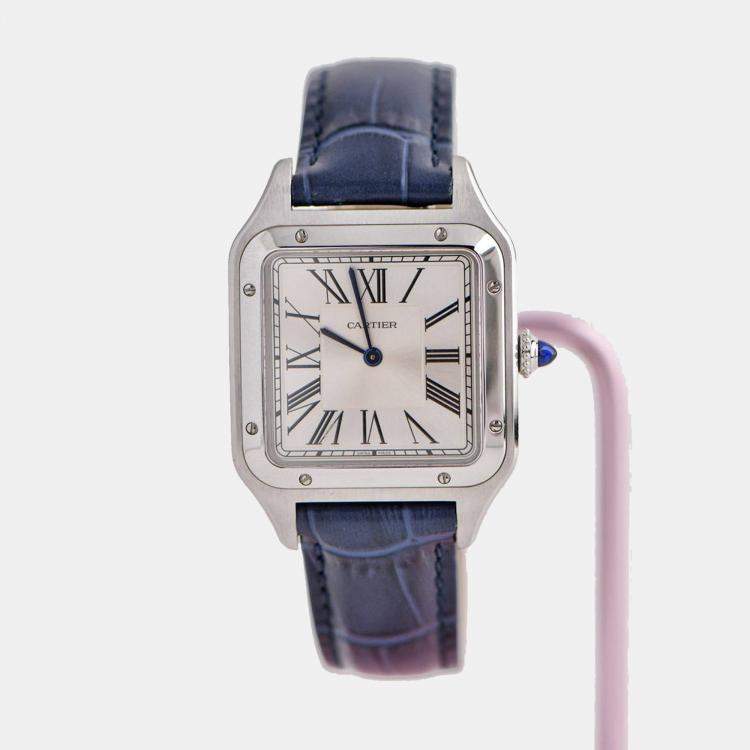 Pre Owned Cartier Santos-Dumont Watch Large Model WSSA0022