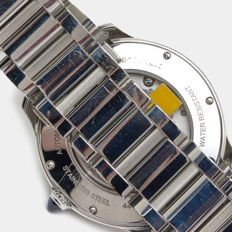 Pre Owned Cartier Silver Stainless Steel Ronde Must WSRN0035 Men's Wristwatch 40 mm 