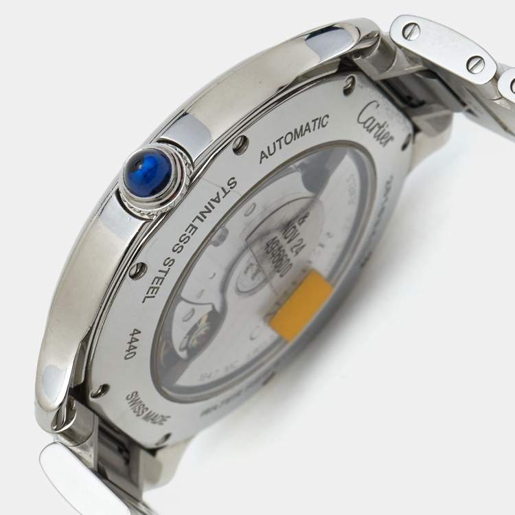 Pre Owned Cartier Silver Stainless Steel Ronde Must WSRN0035 Men's Wristwatch 40 mm 