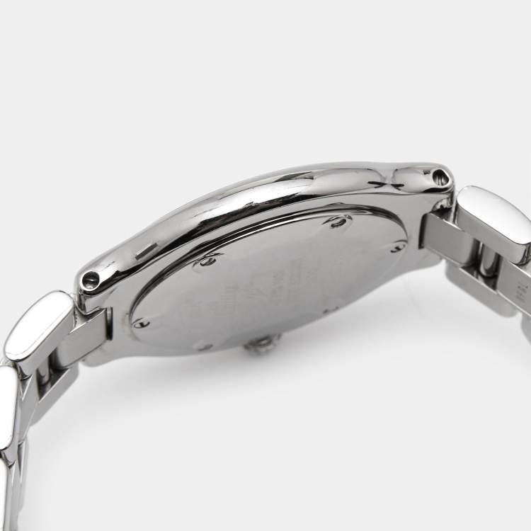 Pre Owned Cartier Silver Grey Stainless Steel Must De Cartier 21 1330 Women's Wristwatch 31 mm