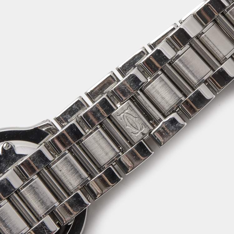 Pre Owned Cartier Silver Grey Stainless Steel Must De Cartier 21 1330 Women's Wristwatch 31 mm