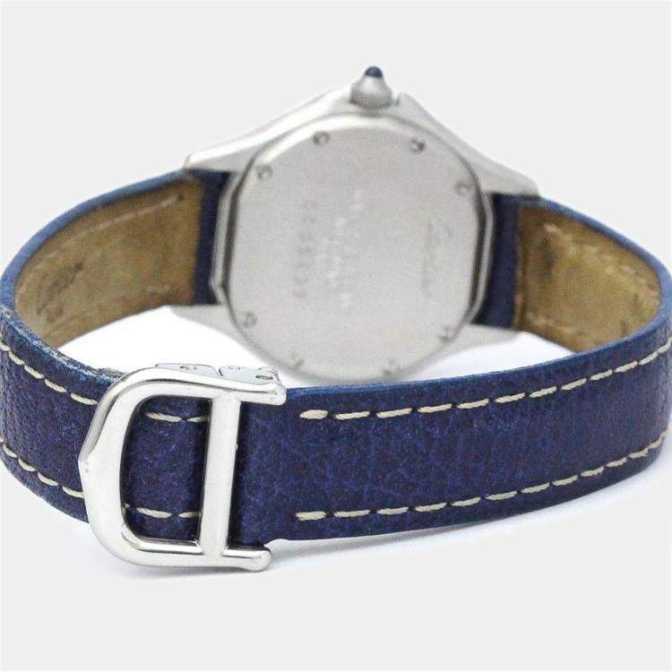 Pre Owned Cartier Silver 18k Yellow Gold And Stainless Steel Panthere Cougar Quartz Women's Wristwatch 26 mm