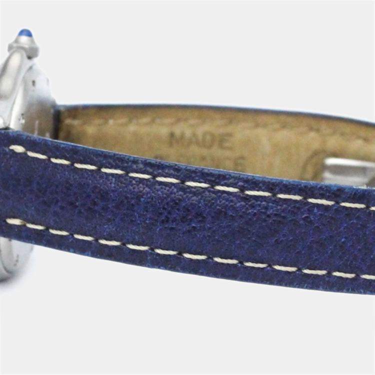 Pre Owned Cartier Silver 18k Yellow Gold And Stainless Steel Panthere Cougar Quartz Women's Wristwatch 26 mm