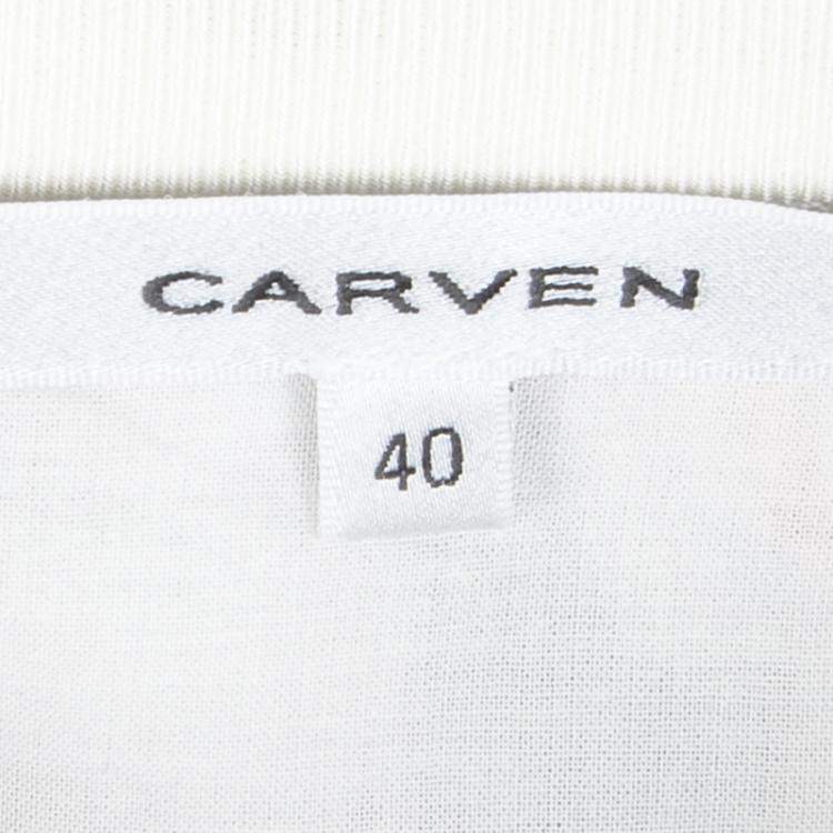 مملوكة مسبقًا Carven Multicolor Printed Cotton Poplin Skirt M