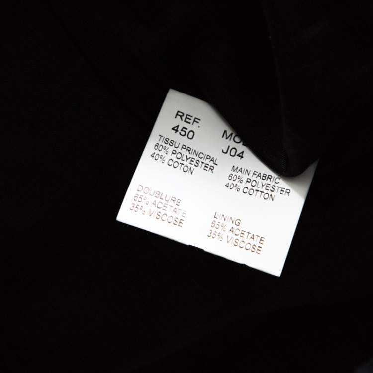 Pre Owned Carven Pink & Black Mesh Layered Skirt M
