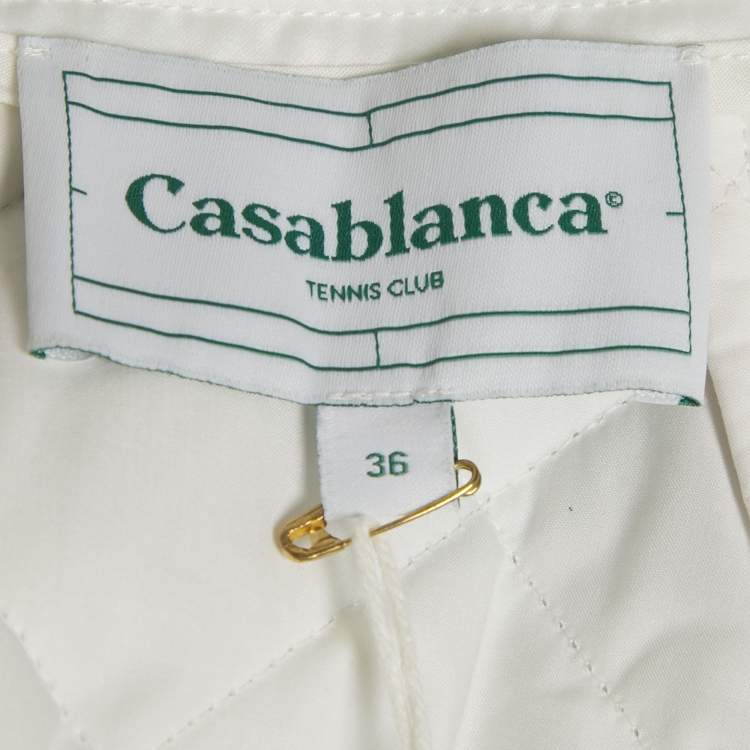 Pre Owned Casablanca Multicolor Printed Synthetic Quilted Mini Skirt S