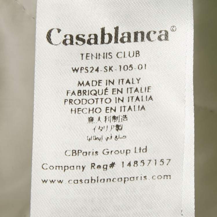 Pre Owned Casablanca Multicolor Printed Synthetic Quilted Mini Skirt S