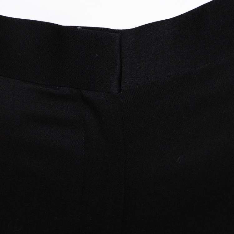 Pre Owned Celine Black Wool Tailored Trousers S