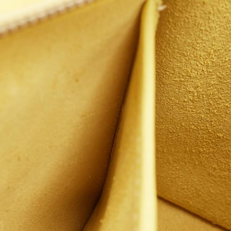 Pre Owned Celine Yellow Leather Nano Luggage Tote