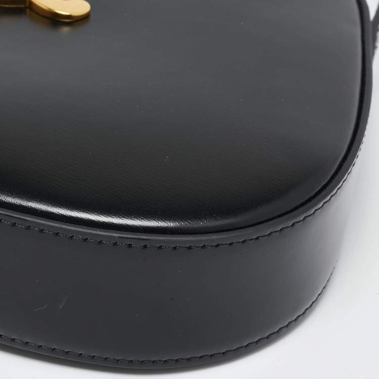 Pre Owned Celine Black Leather Medium Tilly Bag