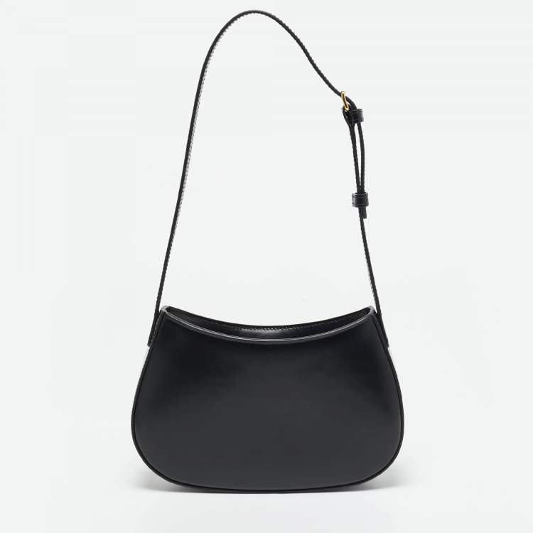 Pre Owned Celine Black Leather Medium Tilly Bag