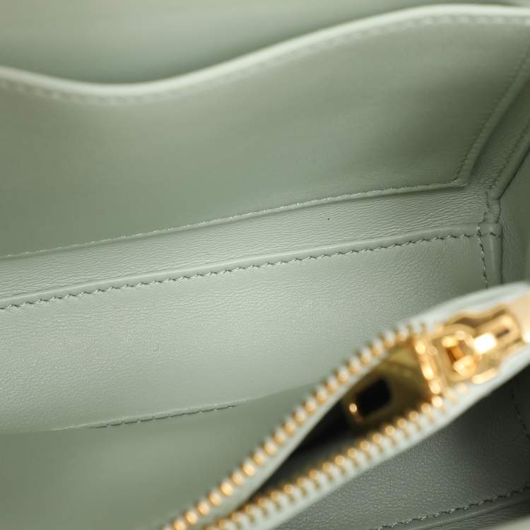 Pre Owned Celine Jade Leather Mini 16 Top Handle Bag