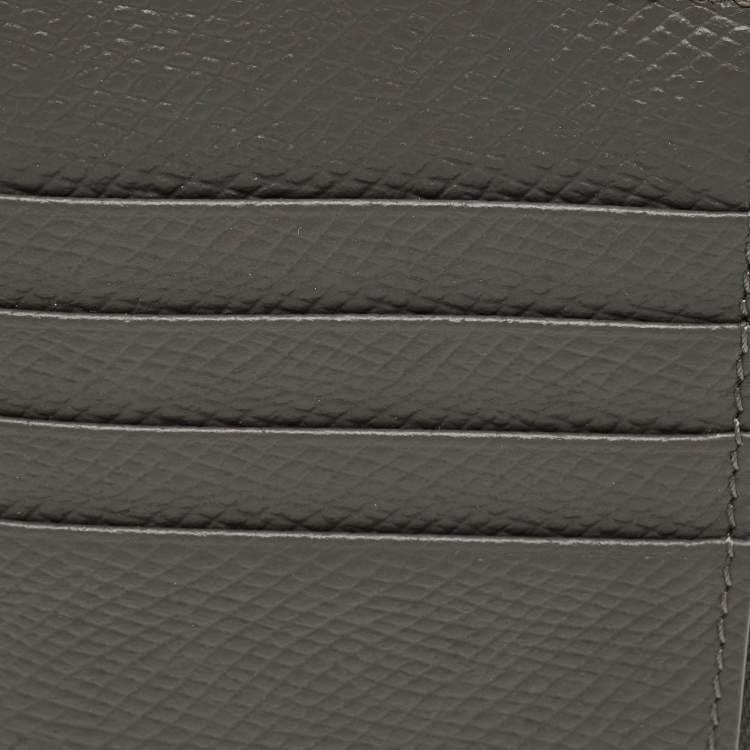 Pre Owned حافظة بطاقات سيلين جلد سحاب رمادية