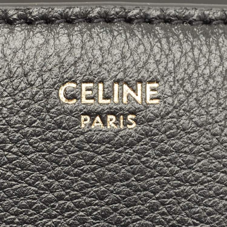 Pre Owned Celine Black Leather Mini Victoire Shoulder Bag