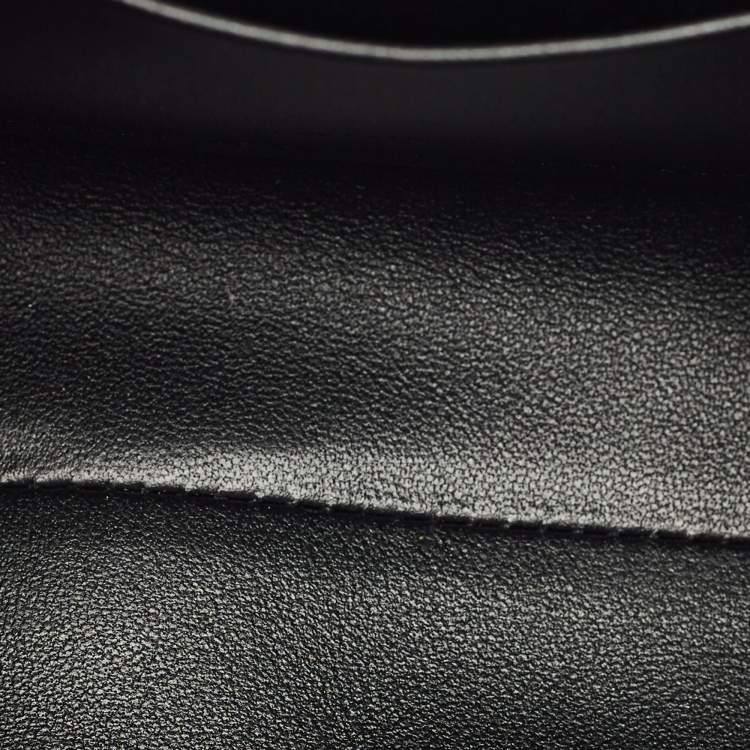 Pre Owned Celine Black Leather Mini Victoire Shoulder Bag