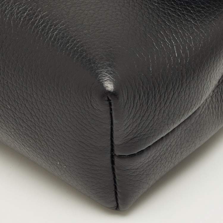 Pre Owned Celine Black Leather Mini Victoire Shoulder Bag