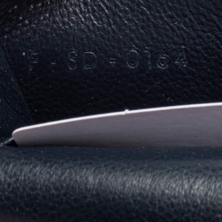 Pre Owned Celine Tri Color Leather Envelope Pocket Card Holder