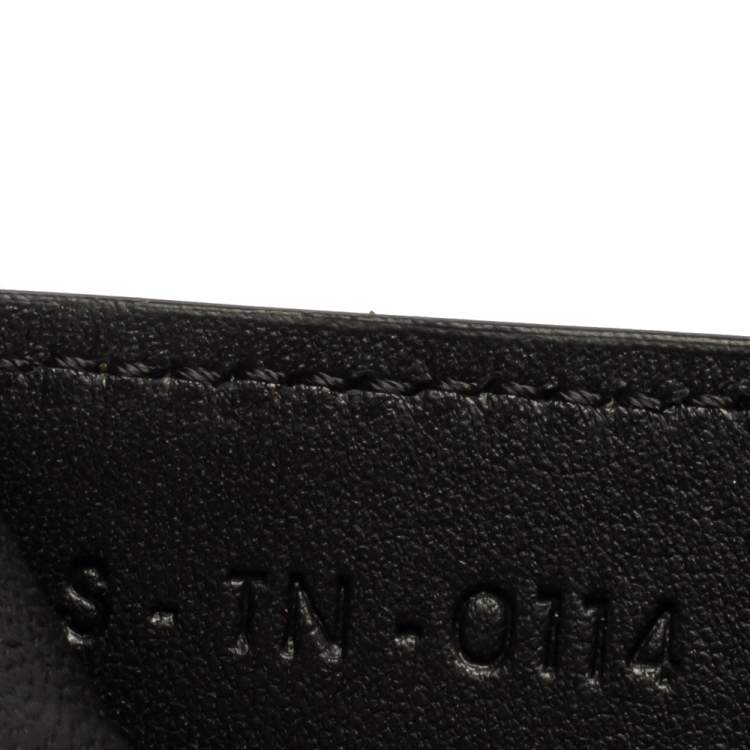 Pre Owned Celine Multicolor Leather and Calfhair Diamond Card Case