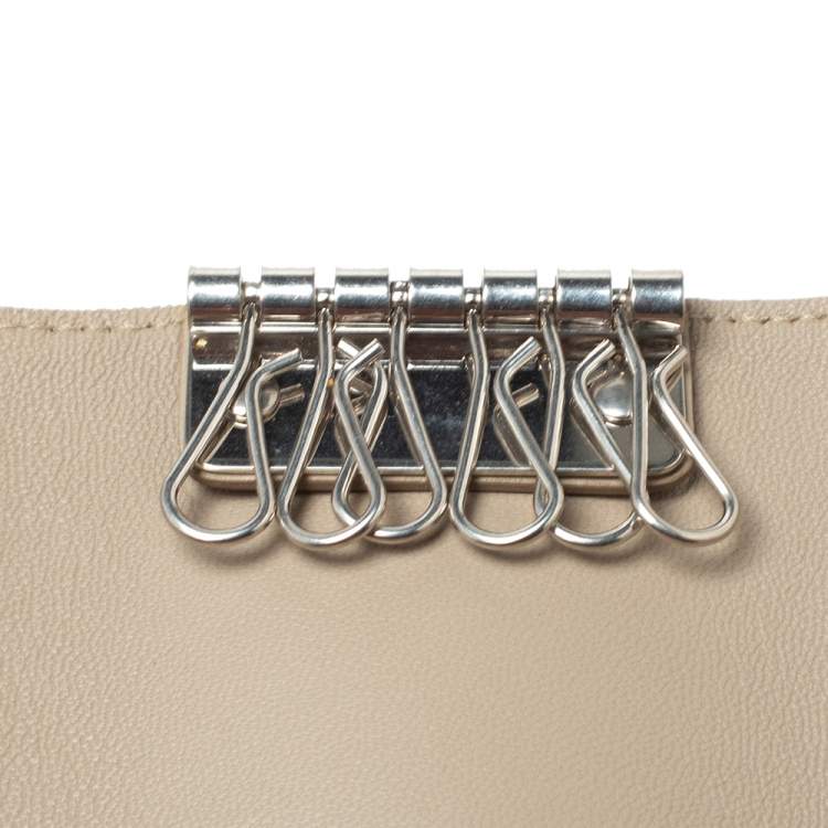 Pre Owned Celine Mustard Leather Leather Key Holder