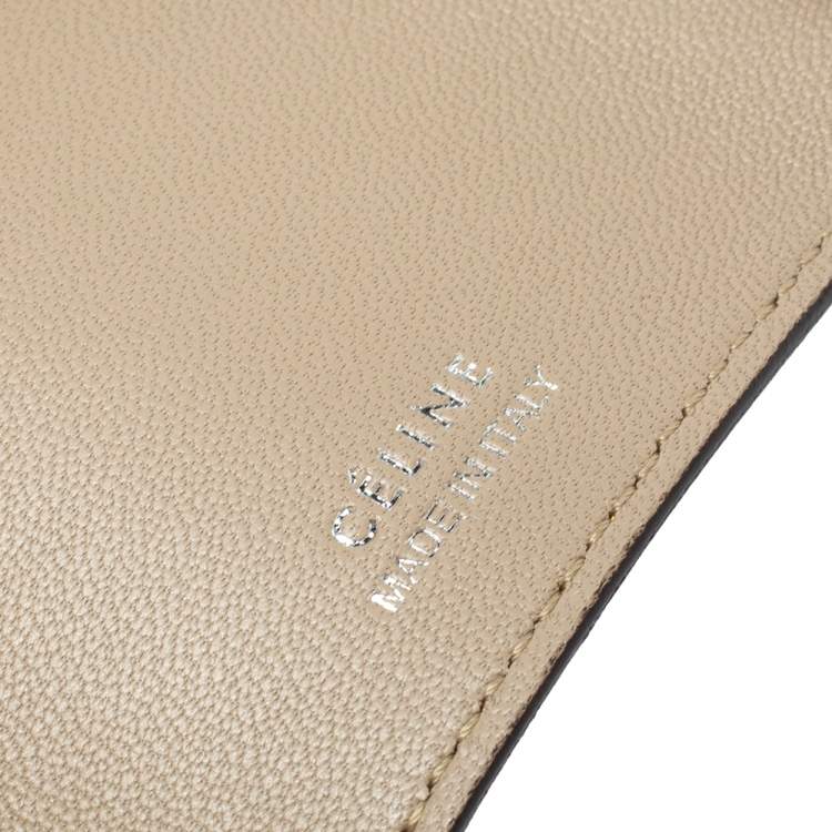 Pre Owned Celine Mustard Leather Leather Key Holder