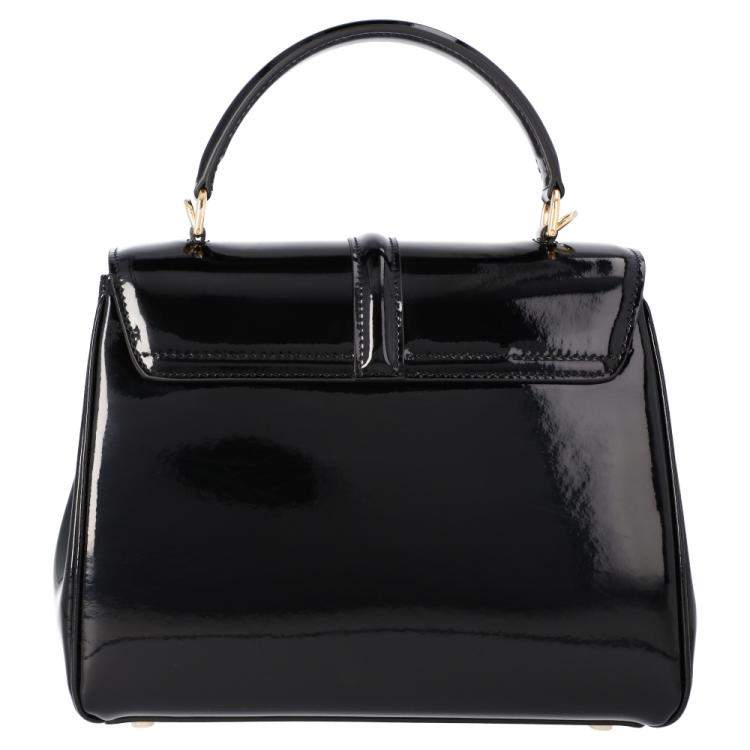 Pre Owned Celine Black Leather Small 16 Bag