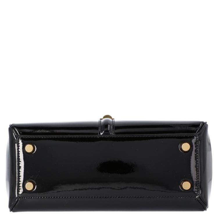 Pre Owned Celine Black Leather Small 16 Bag