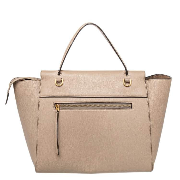 مملوكة مسبقًا Celine Grey Leather Mini Belt Top Handle Bag
