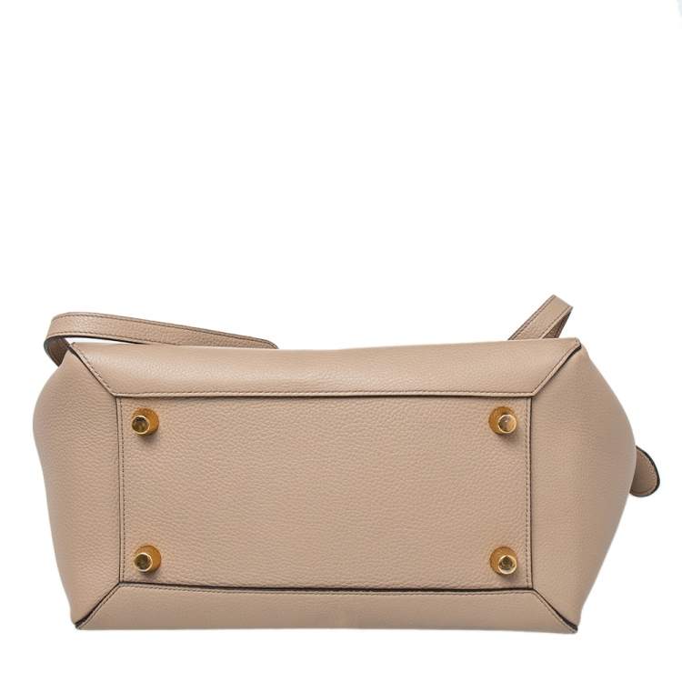 مملوكة مسبقًا Celine Grey Leather Mini Belt Top Handle Bag