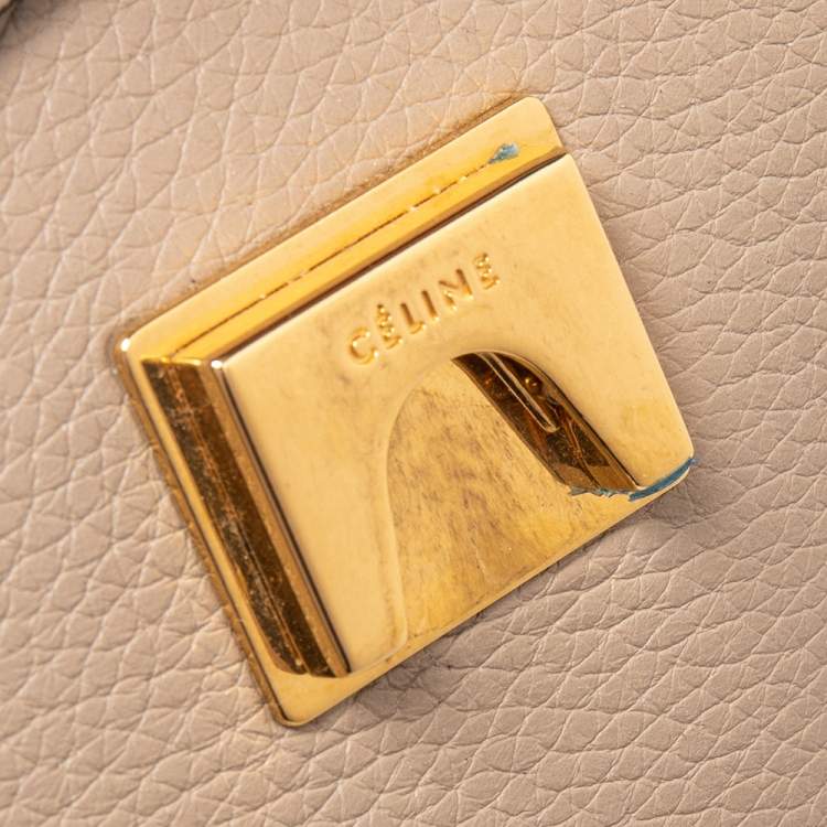 مملوكة مسبقًا Celine Grey Leather Mini Belt Top Handle Bag
