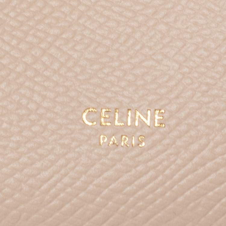 Pre Owned Celine Bicolor Leather Large Strap Wallet