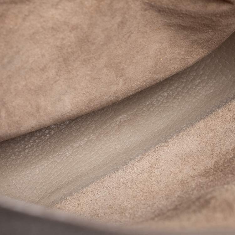 Pre Owned Celine Beige Leather Medium Hobo